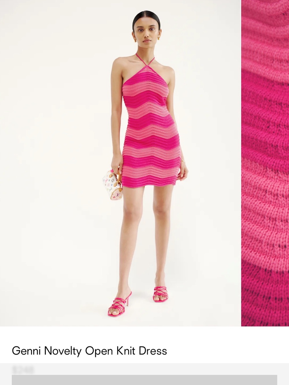 Reformation genni knit dress